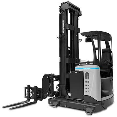 фото узкопроходной штабелер unicarriers