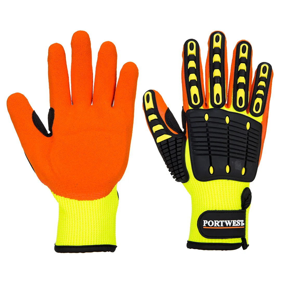 фото перчатки anti impact grip portwest a721